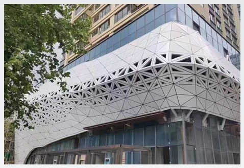 Double-curved Aluminum Veneer