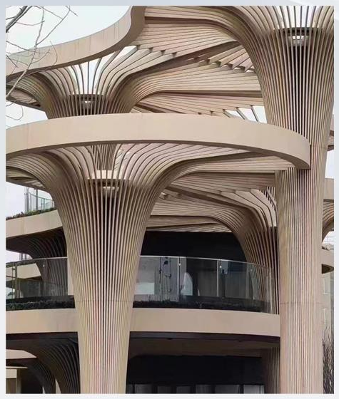 Double-curved Aluminum Veneer